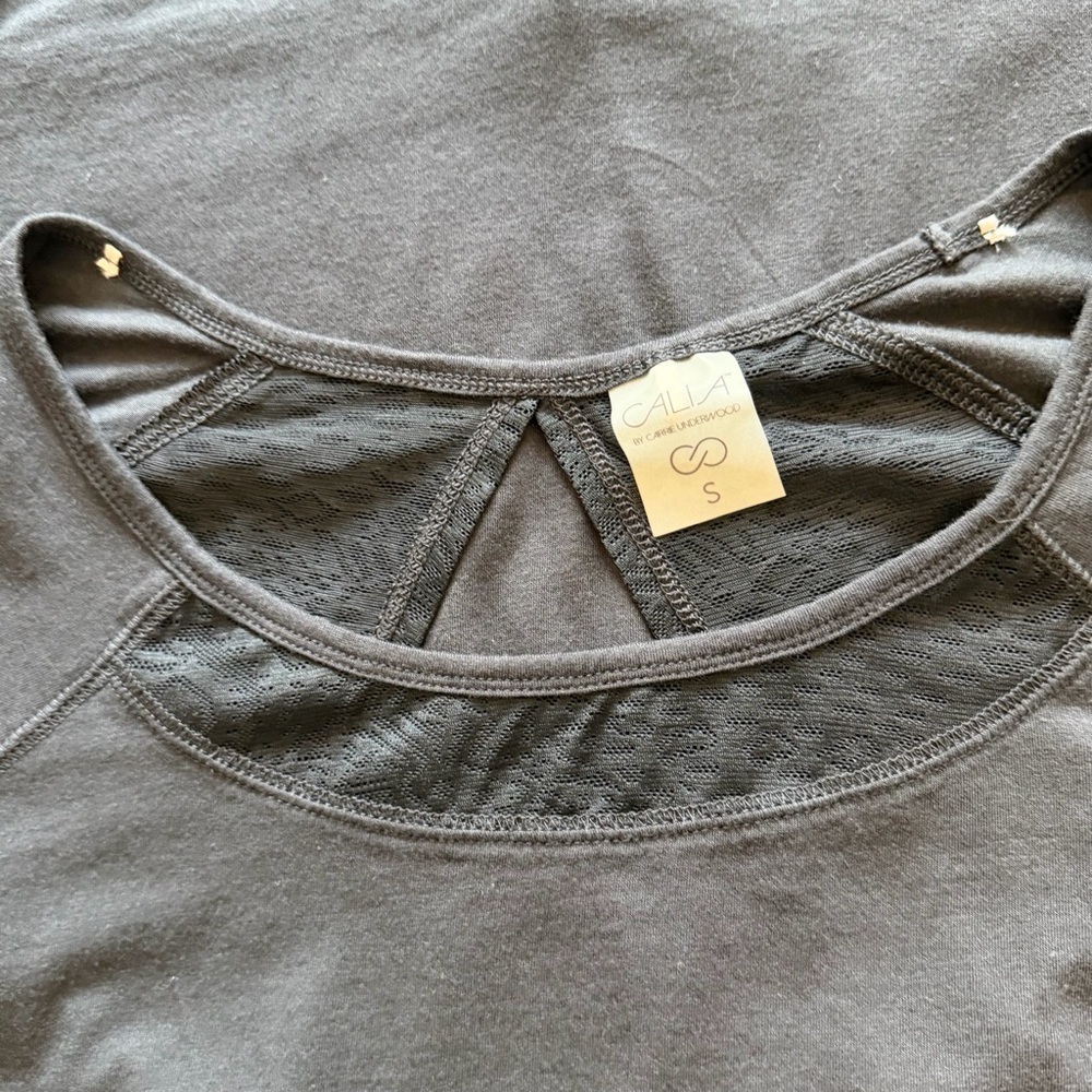 Calia Carrie Underwood Black Long Sleeve Lace Women’s Top - Small - Picture 6 of 6